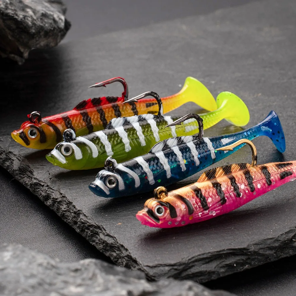 7 6 cm 5.6 g Lead Jig Plastic Fishing Bait Hooks T Soft Swimbait ABS Pencil Lure - view 13