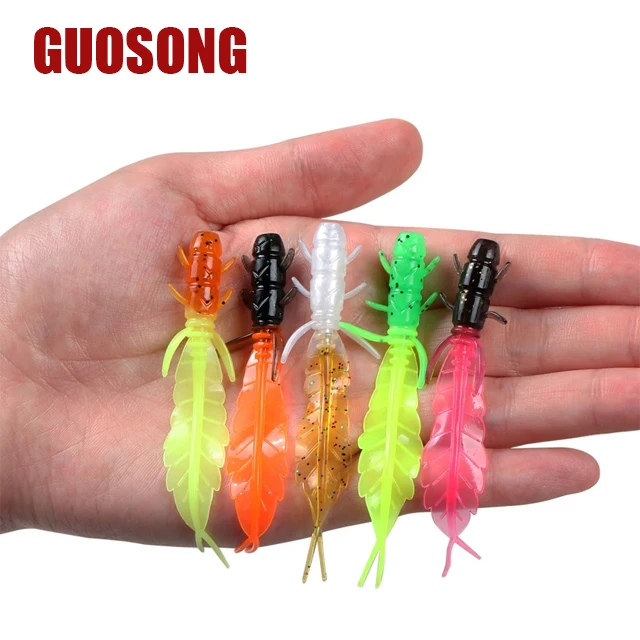 75 mm /1.32 g Carp Fishing Bait Soft Lure Colour Salmon Bass Pike
