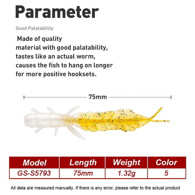 75 mm /1.32 g Carp Fishing Bait Soft Lure Colour Salmon Bass Pike ABS Pencil Lure - view 3