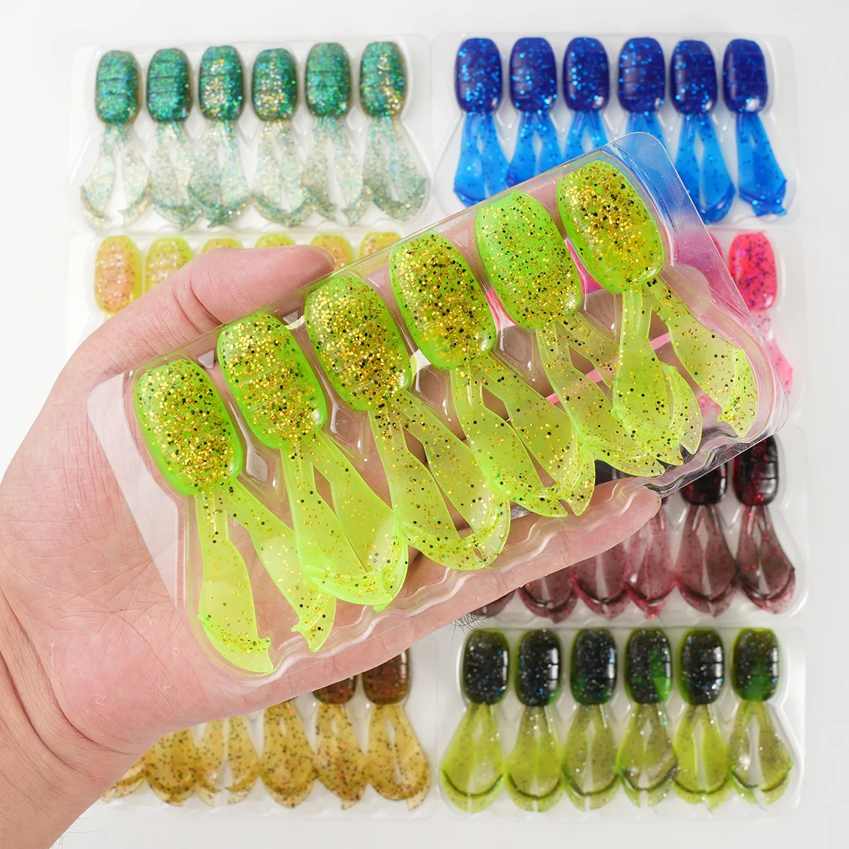 Cheery SL090 7 cm 4.5 g 6 / Shrimp Soft Swimbait Set Plastic Lure