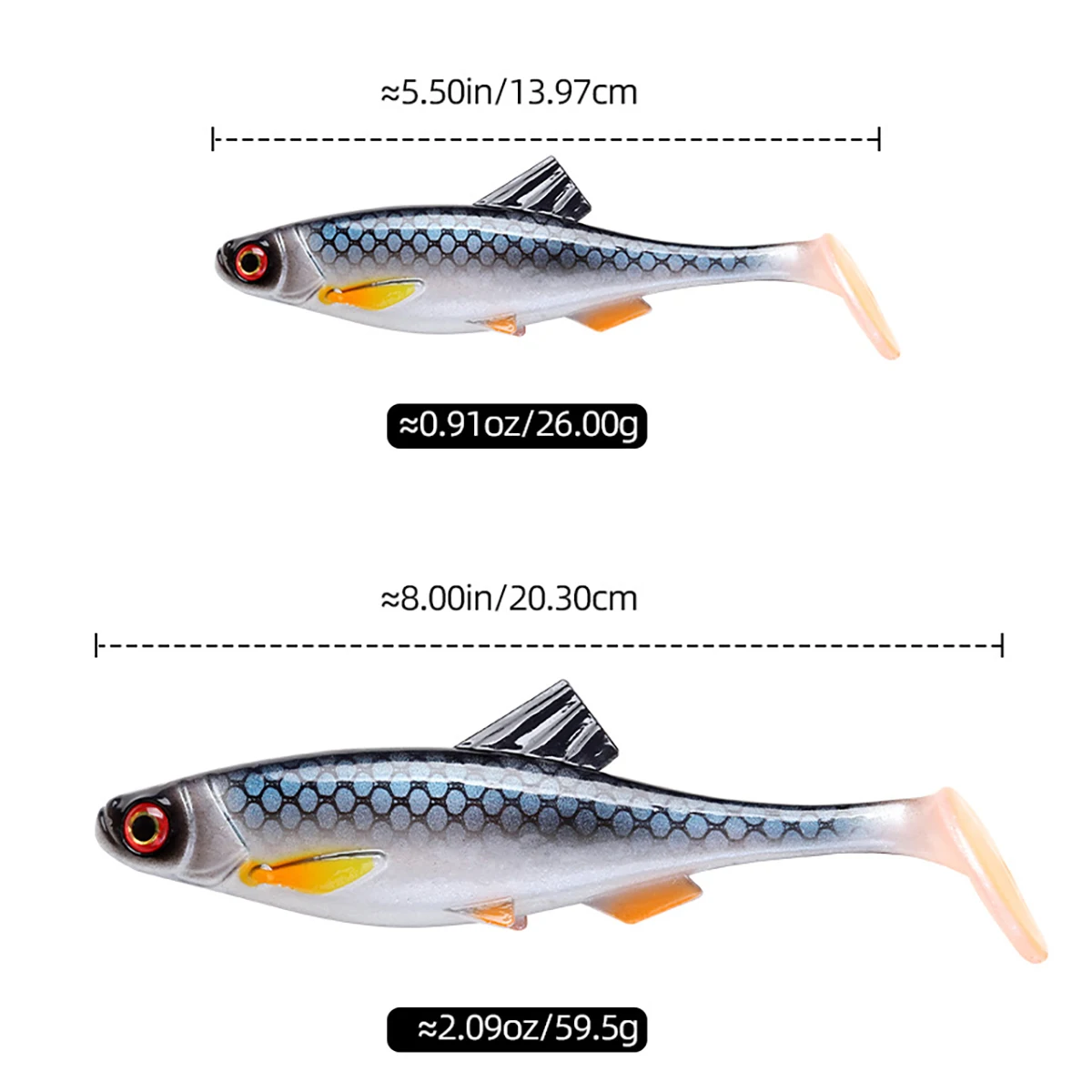 5.5 8 3D Fishing Bait, Pike Bass, for Boat ABS Pencil Lure - view 8