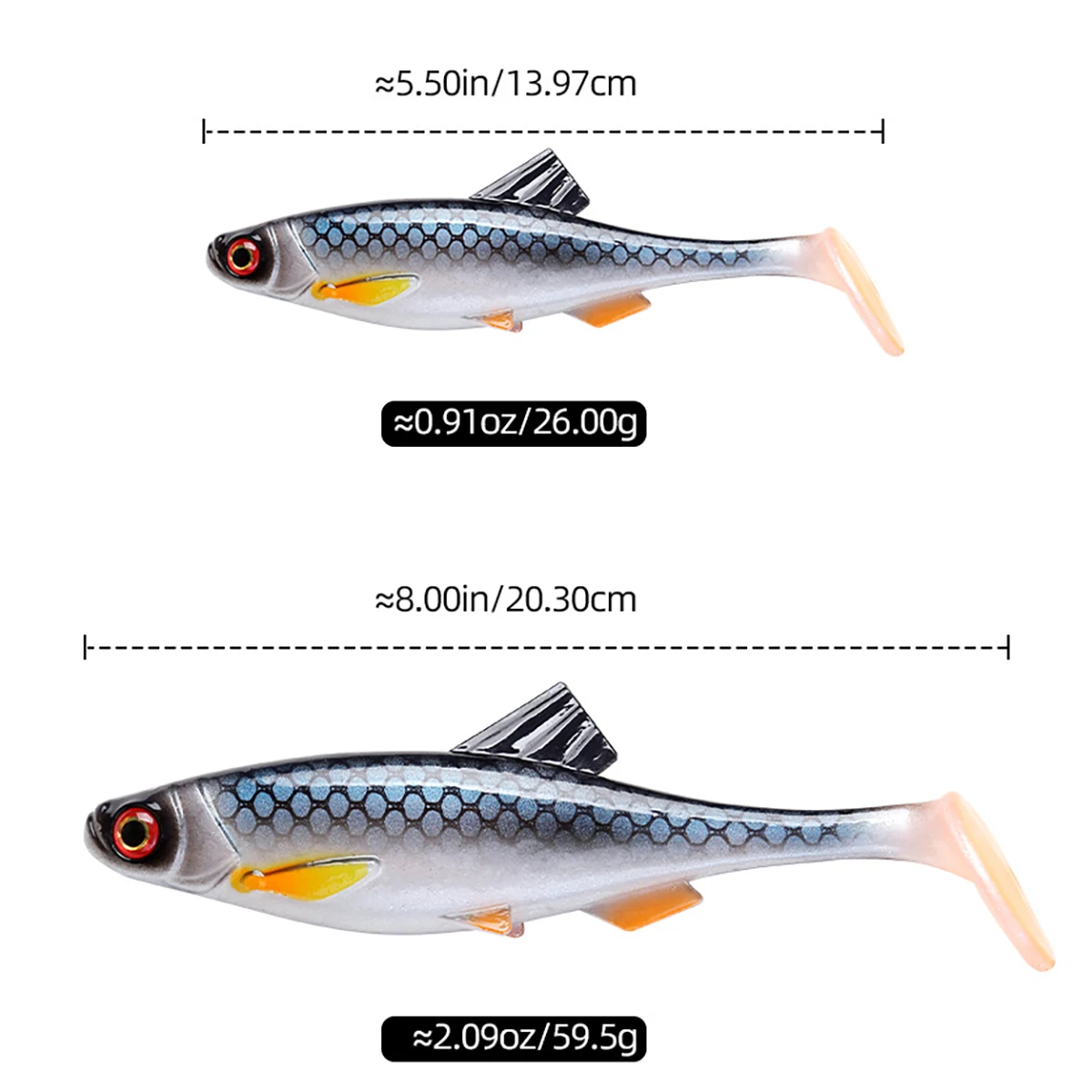5.5 8 3D Fishing Bait, Pike Bass, for Boat ABS Pencil Lure - view 14