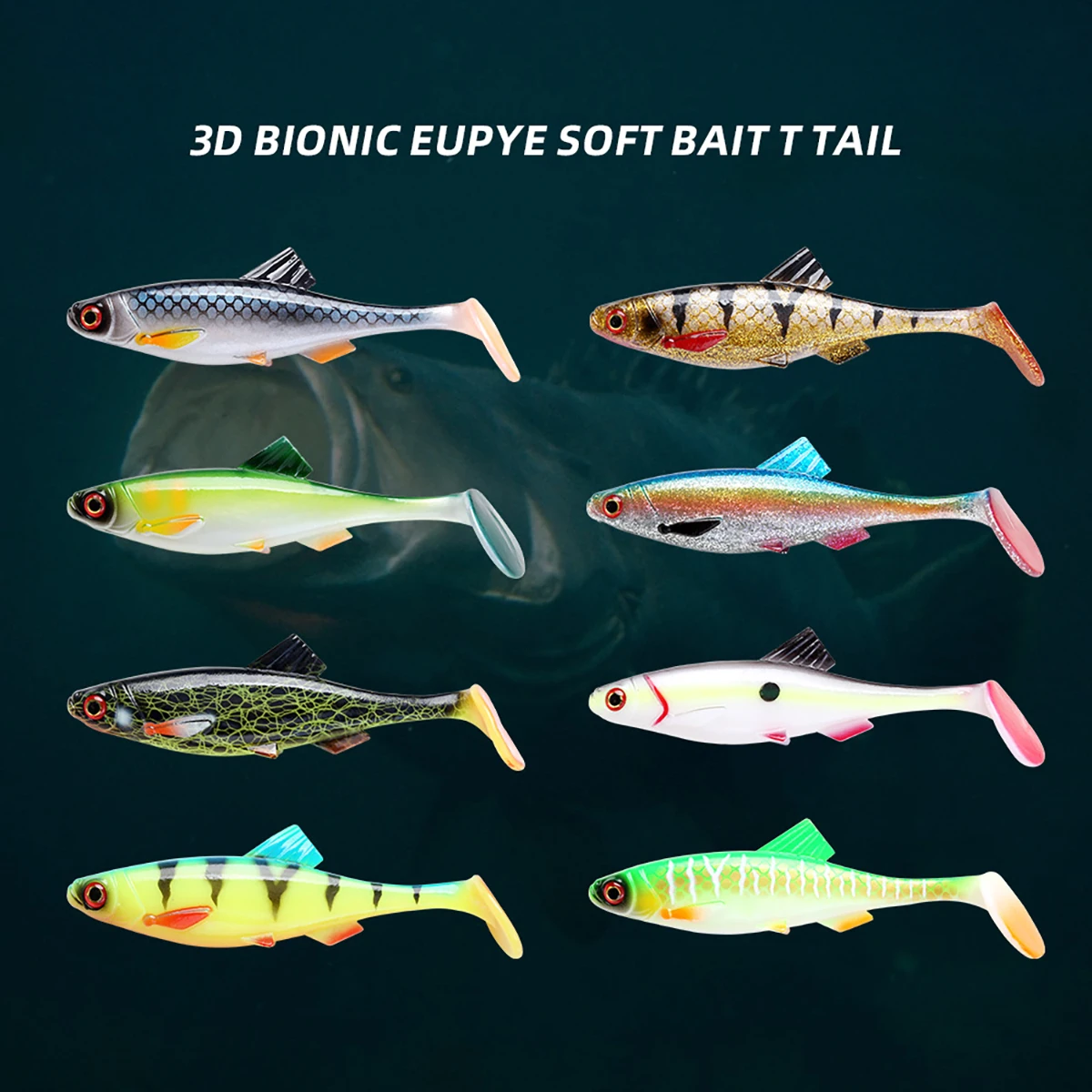 5.5 8 3D Fishing Bait, Pike Bass, for Boat ABS Pencil Lure - detail 3