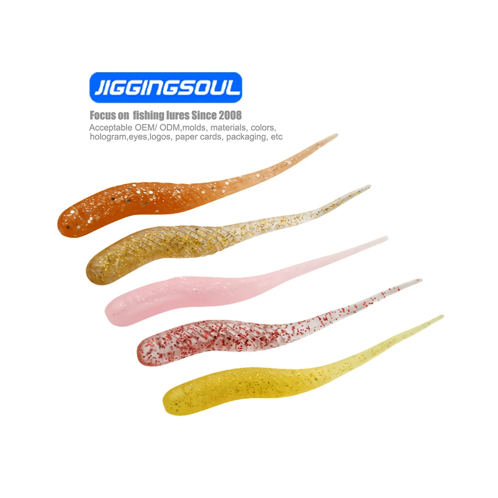 JIGGINGSOUL-SL087-4cm0.34g 20 / Soft Lure PVC Worm Swimbait