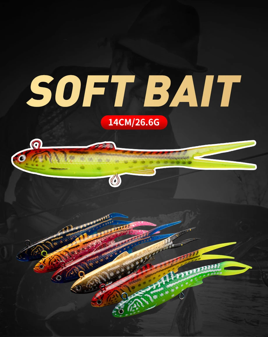 CHEERY 140mm Lead Soft Swimbait Blade Fishing Bait Lure ABS Pencil Lure - view 8