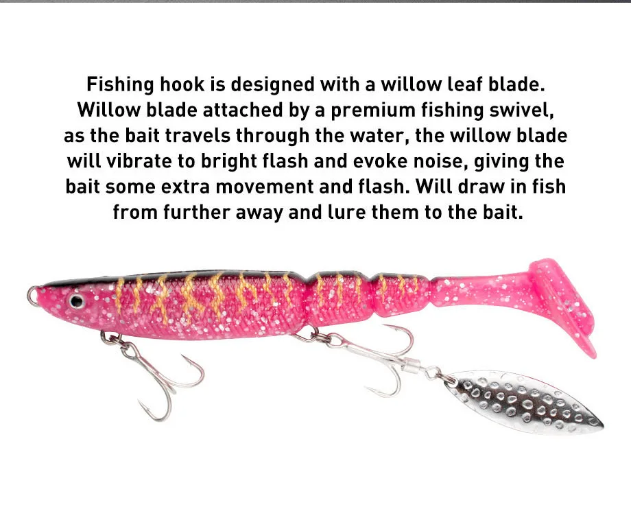 CHEERY 140mm Lead Soft Swimbait Blade Fishing Bait Lure ABS Pencil Lure - view 15