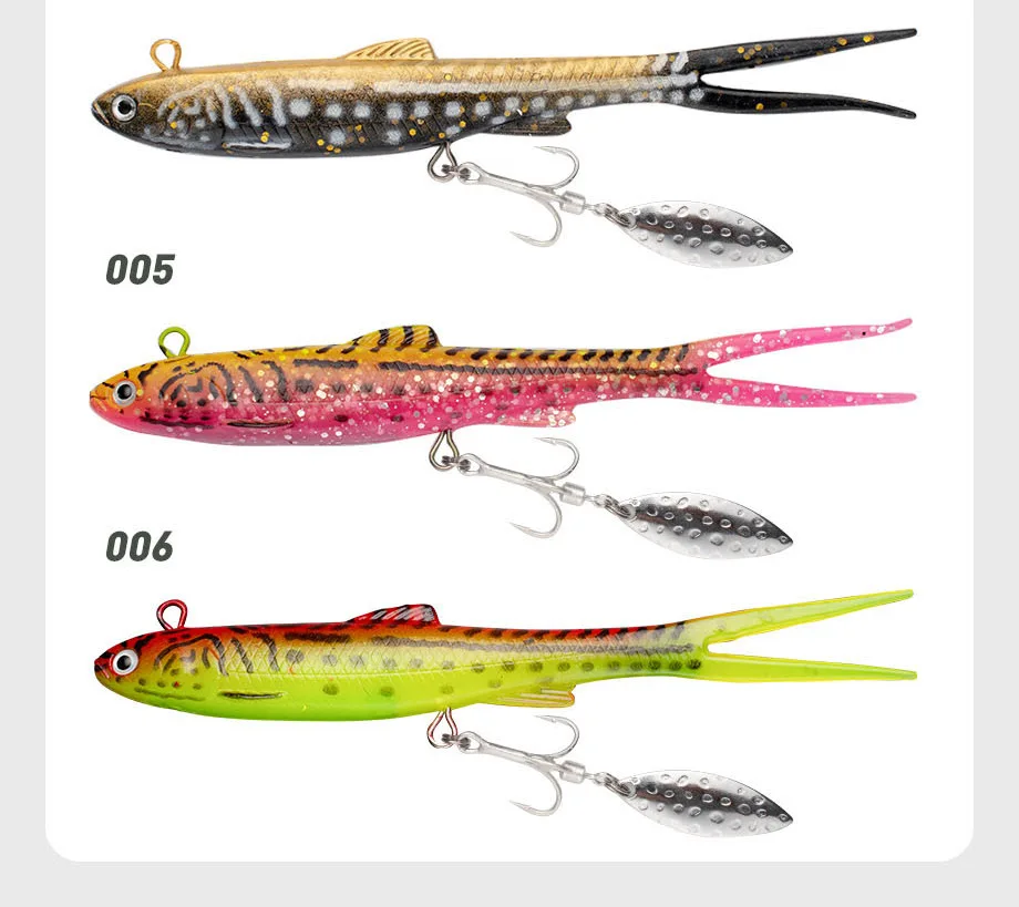 CHEERY 140mm Lead Soft Swimbait Blade Fishing Bait Lure ABS Pencil Lure - view 17