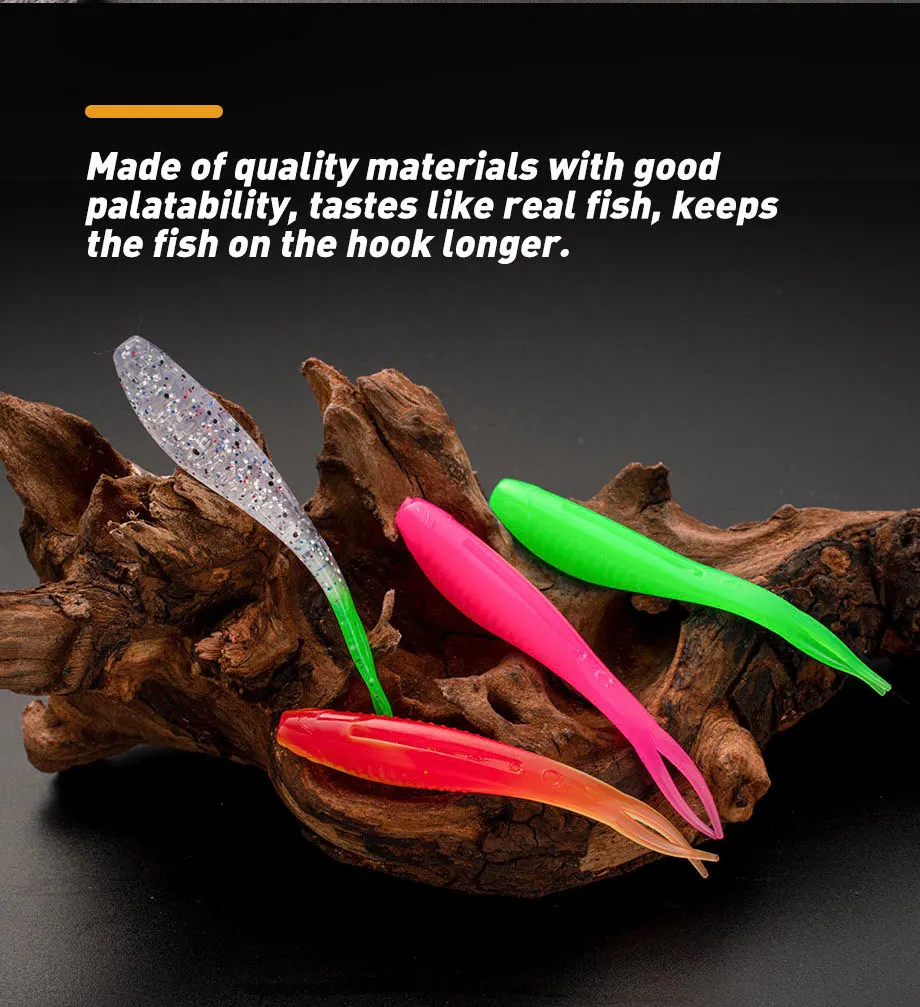 CHEERY 8cm 6 pack of TPR Soft Lure Plastic Carp Fishing Bait for ABS Pencil Lure - view 16