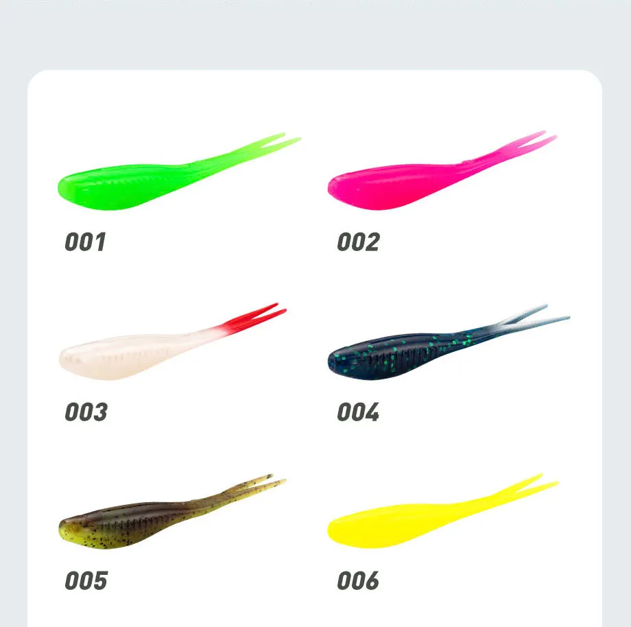 CHEERY 8cm 6 pack of TPR Soft Lure Plastic Carp Fishing Bait for ABS Pencil Lure - view 18