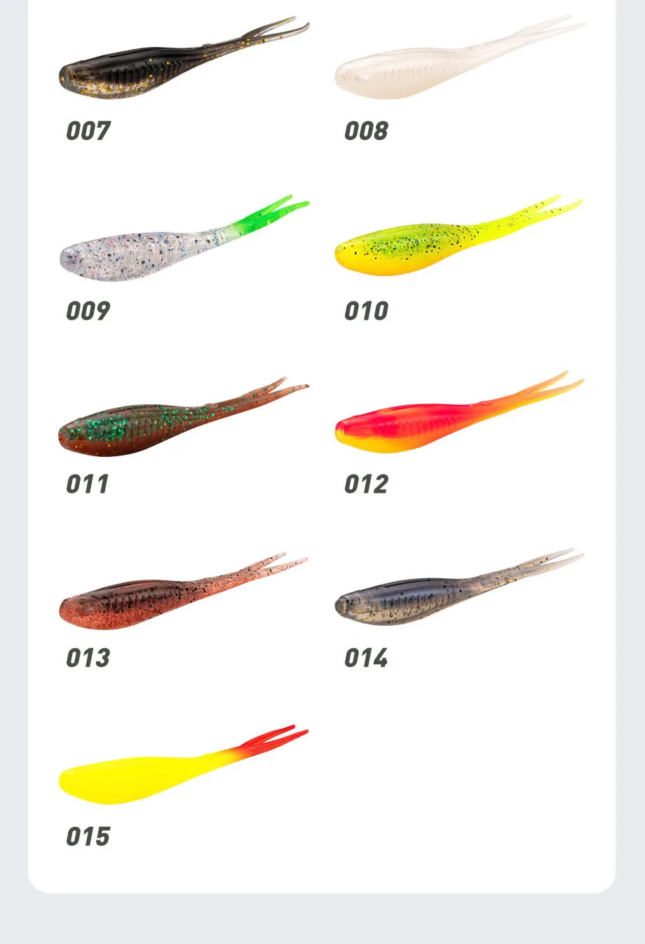 CHEERY 8cm 6 pack of TPR Soft Lure Plastic Carp Fishing Bait for ABS Pencil Lure - view 19