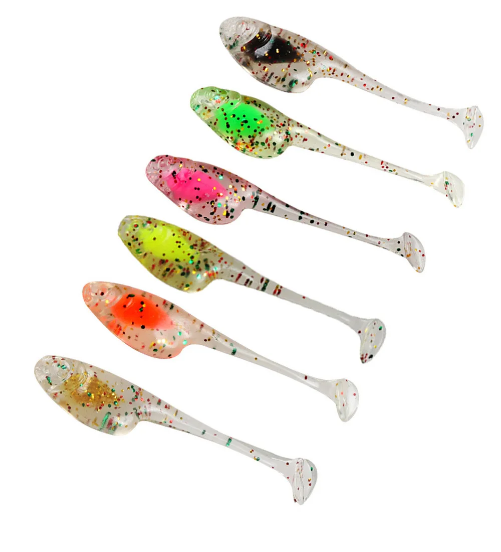 Cheery 5cm 0.8g T Fishing Bait Plastic Soft Lure Artificial