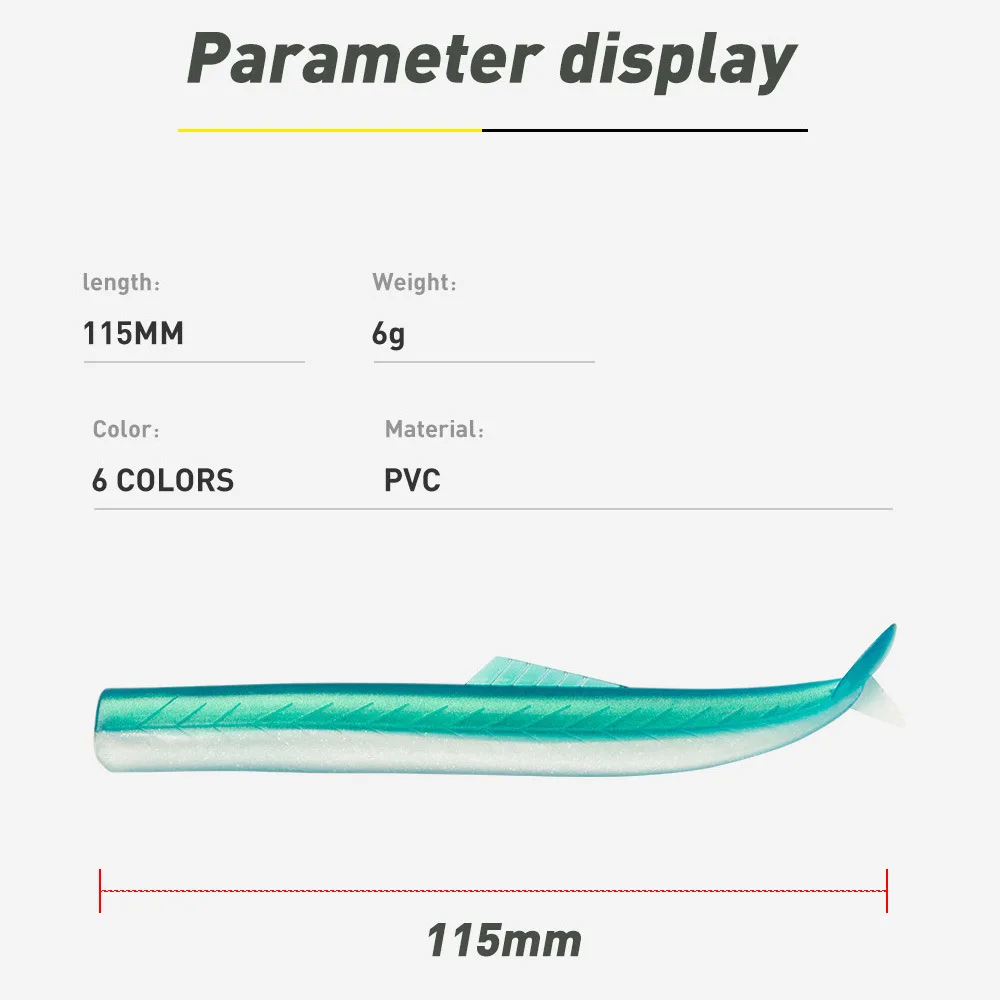 Cheery Easy Shiner Artificial Fishing Bait 10g 20g PVC 115mm 6g ABS Pencil Lure - view 6
