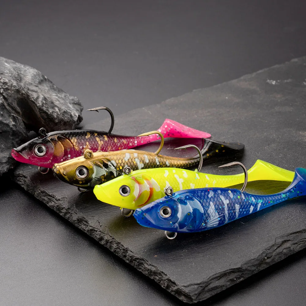 Soft PVC Salmon Fishing Bait - Bass Catfish Freshwater /
