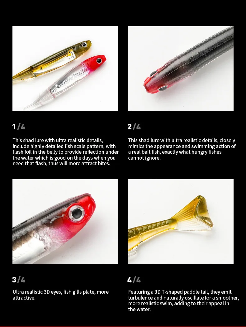 Cheery Bionic Ocean Boat & Beach Flash Insert T-tail Soft Soft Lure ABS Pencil Lure - view 10