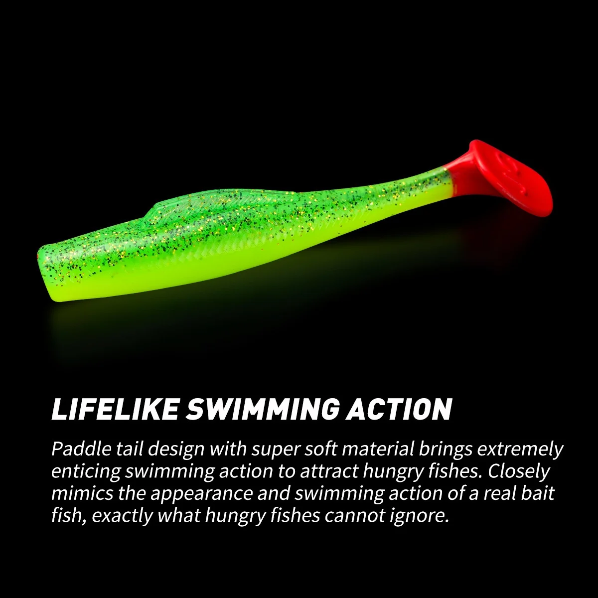 Cheery 5 12 cm 13.4 g TPR T Tail Grub Soft Lure, for Bass 、 、 - Pencil Lure by Cheery