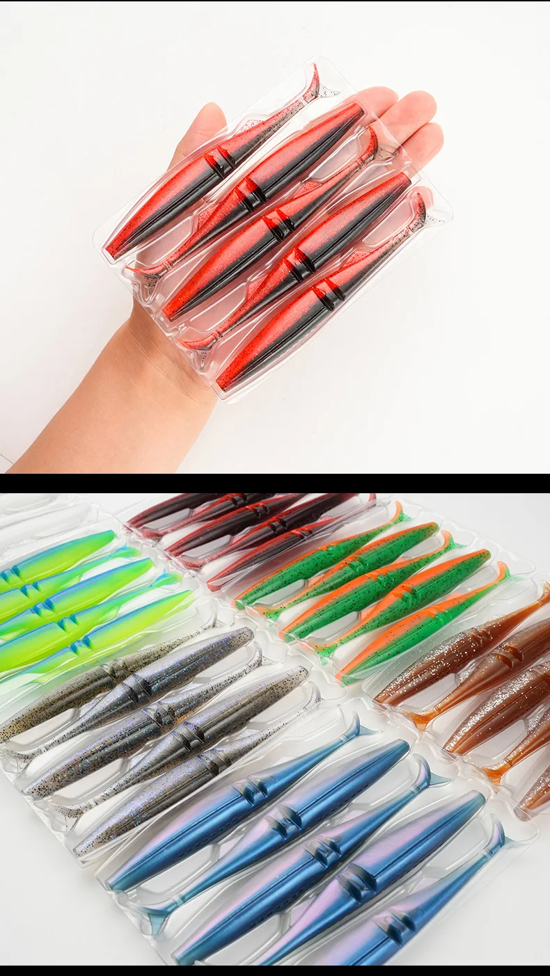 Cheery Crappie Fishing Bait PVC Artificial SINGKING Soft Lure T ABS Pencil Lure - view 11