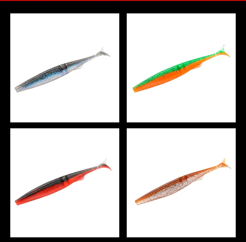 Cheery Crappie Fishing Bait PVC Artificial SINGKING Soft Lure T ABS Pencil Lure - view 13