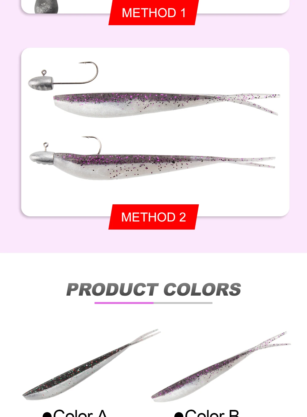 OEM Fishing Bait Soft Artificial 2 3 4 10 / Silicone ABS Pencil Lure - view 8