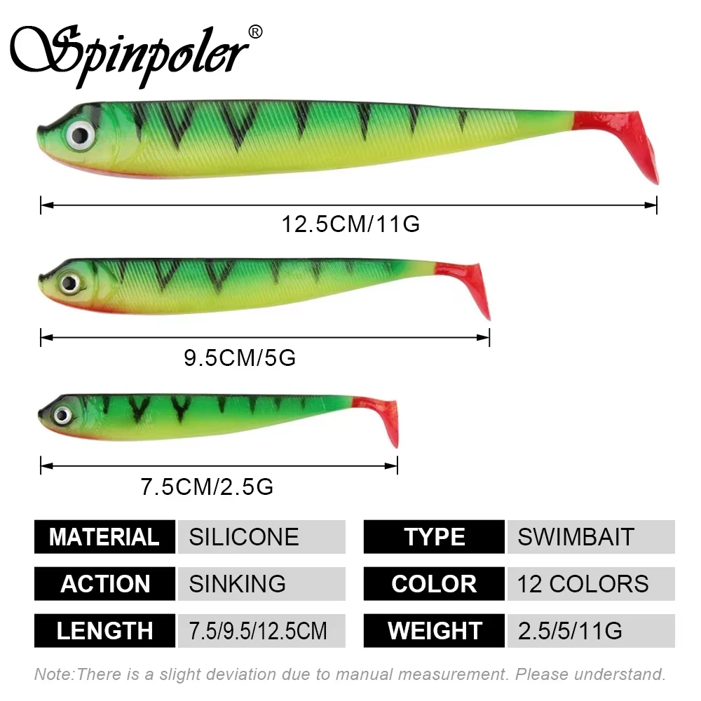 Spinpoler Soft Plastic Bass Artificial Fishing Bait PVC 75mm 95mm ABS Pencil Lure - view 12