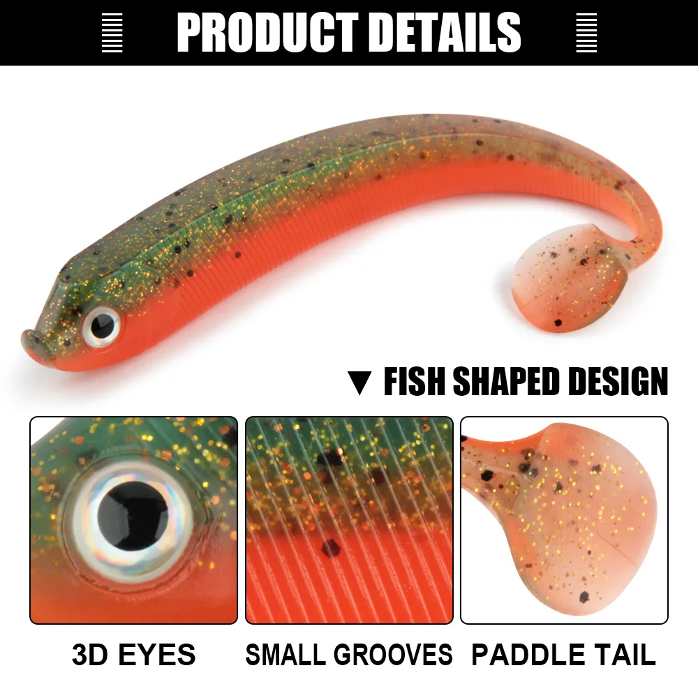 Spinpoler Soft Plastic Bass Artificial Fishing Bait PVC 75mm 95mm ABS Pencil Lure - view 14