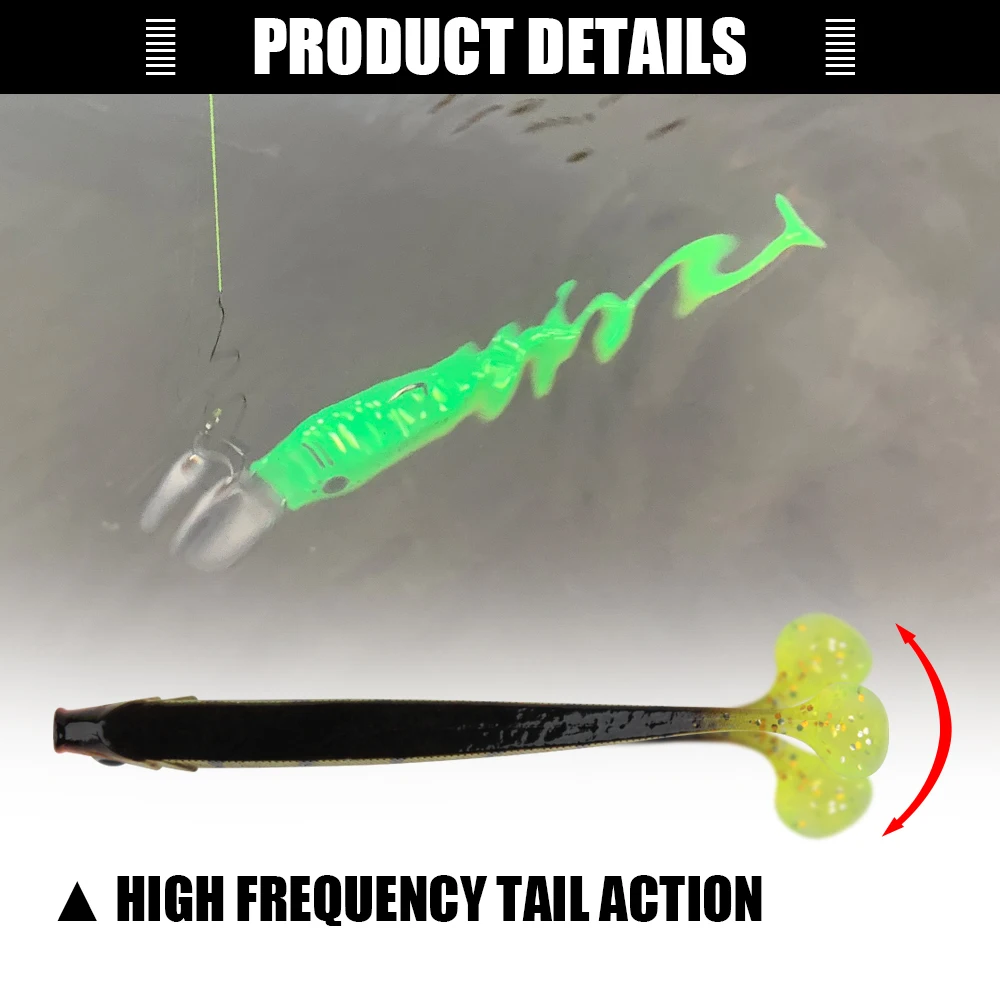 Spinpoler Soft Plastic Bass Artificial Fishing Bait PVC 75mm 95mm ABS Pencil Lure - view 16