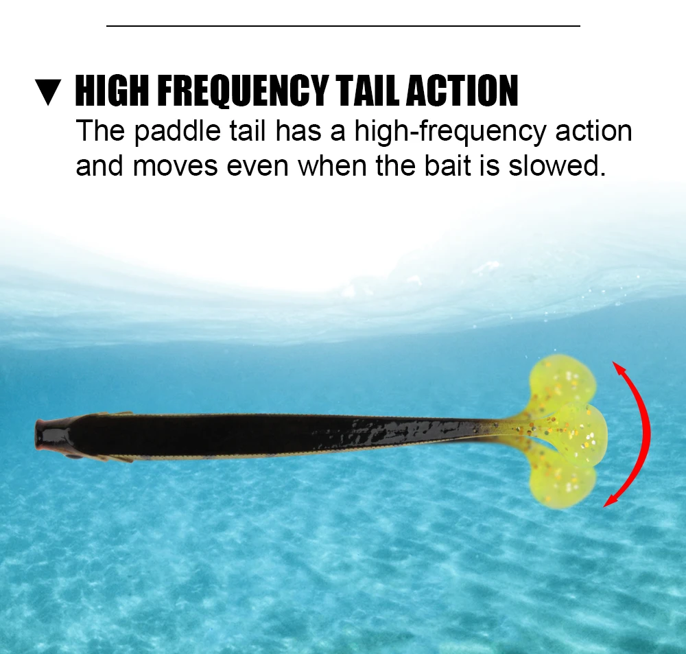 Spinpoler Soft Plastic Bass Artificial Fishing Bait PVC 75mm 95mm ABS Pencil Lure - detail 1