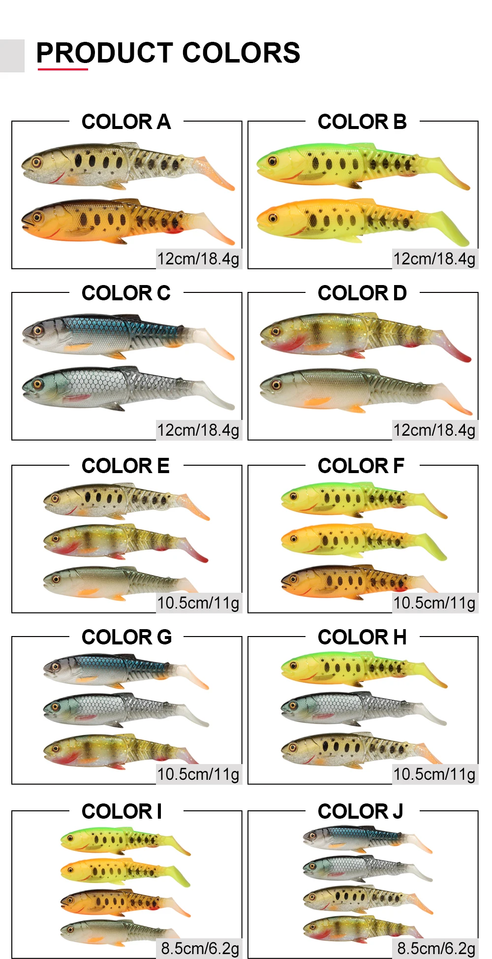 Spinpoler Predator Soft Fishing Bait 6.5cm/8.5cm/10cm/12cm ABS Pencil Lure - view 10