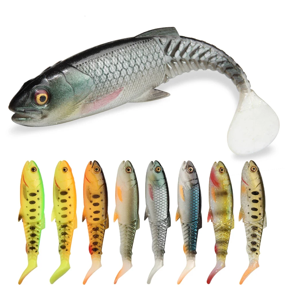 YOUME Soft Fishing Bait Plastic for Bass Silicone Artificial