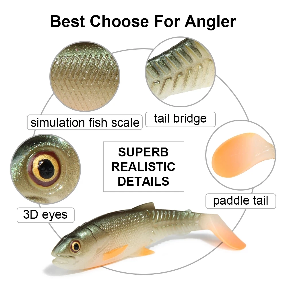 YOUME Soft Fishing Bait Plastic for Bass Silicone Artificial ABS Pencil Lure - view 3
