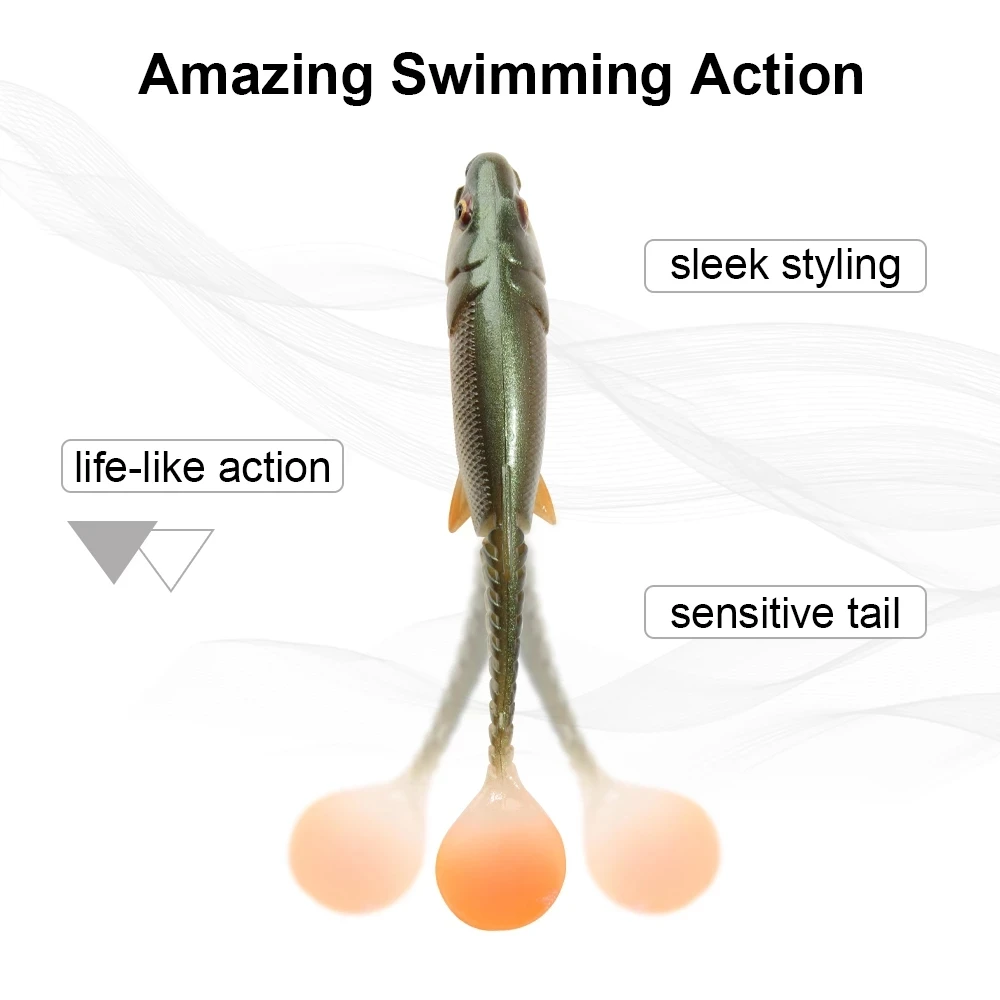 YOUME Soft Fishing Bait Plastic for Bass Silicone Artificial ABS Pencil Lure - view 11