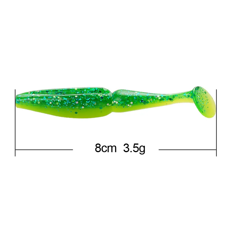 3 Inch Zander Soft Bait Paddle ABS Pencil Lure - view 14