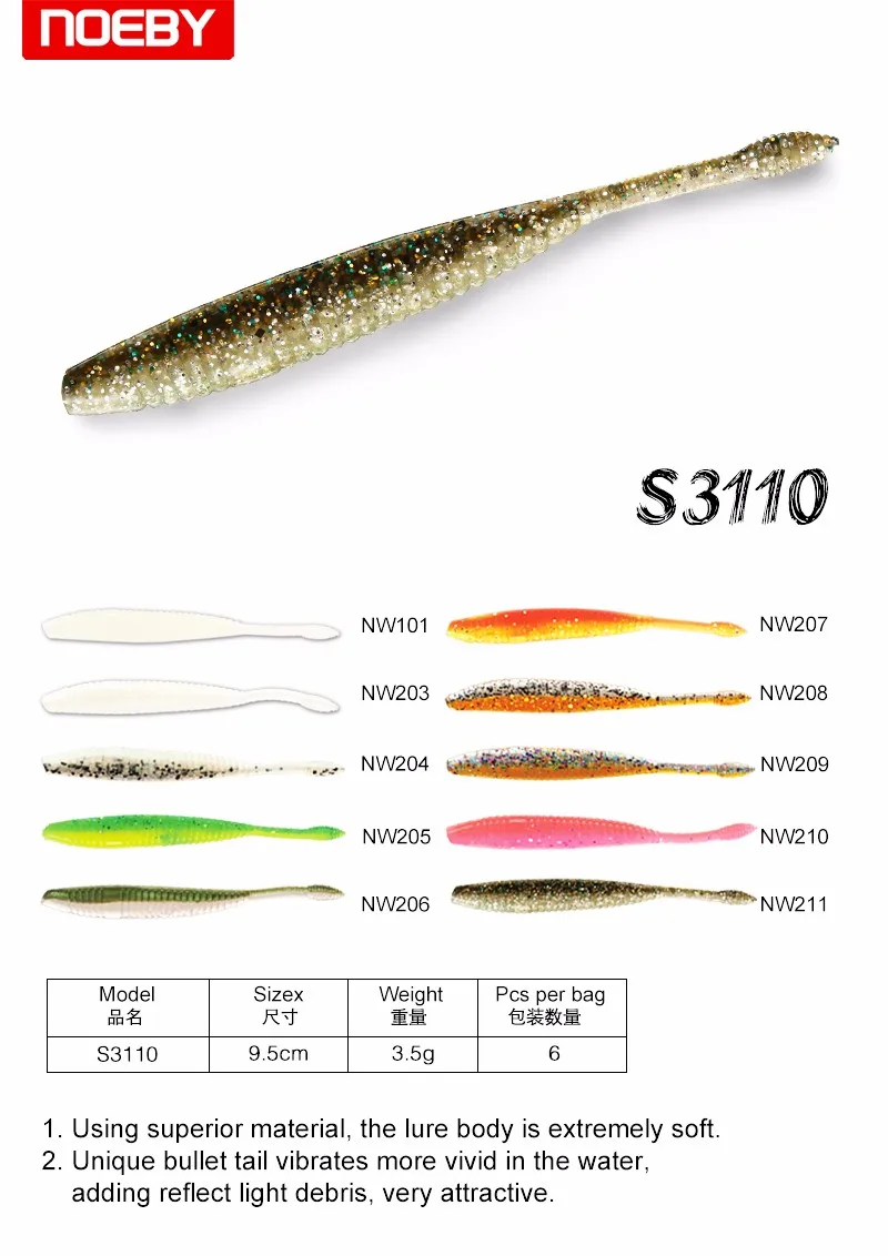 PVC 9 5cm 3 5g Single Soft Lure ABS Pencil Lure - view 10