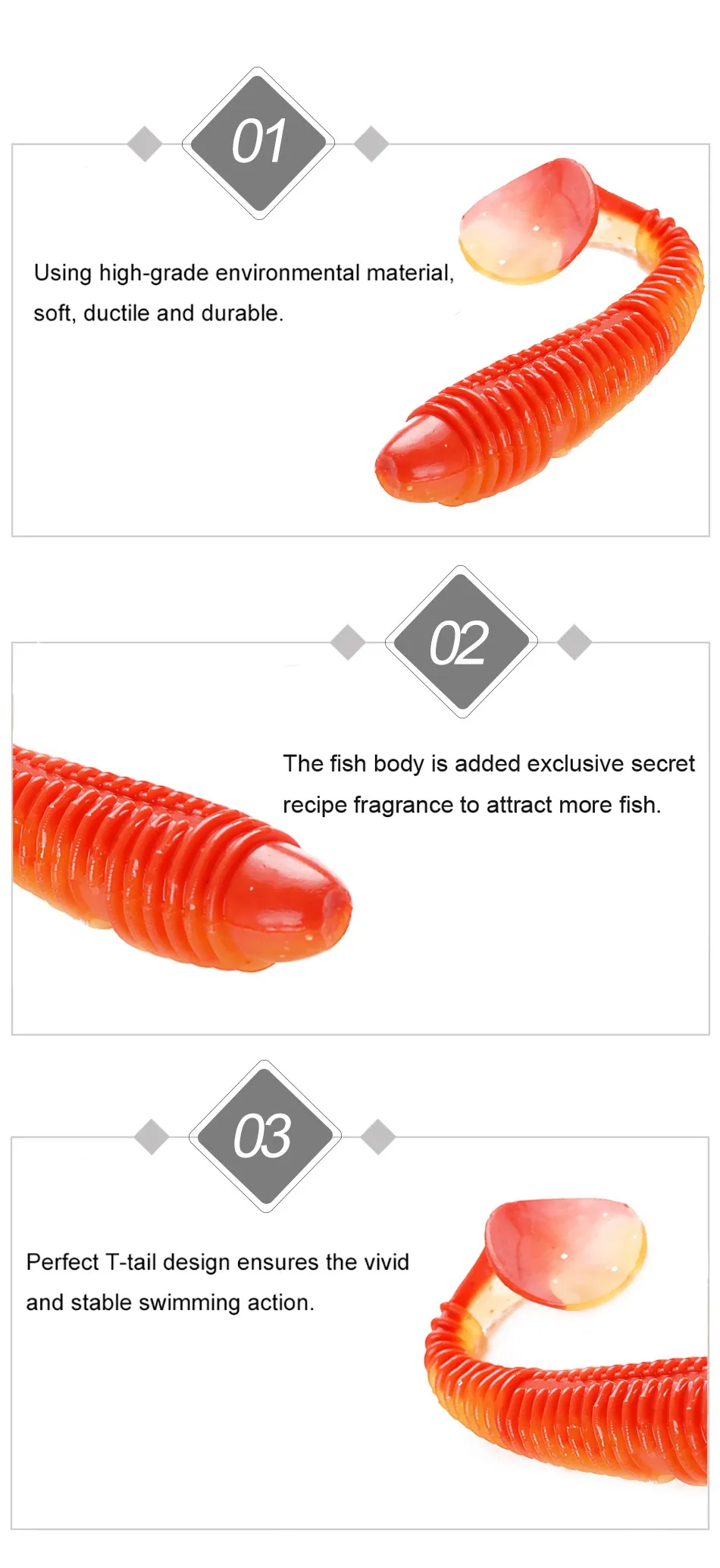 NOEBY S3102 9.5 cm 8.5 g Soft Plastic Soft Lure ABS Pencil Lure - view 2