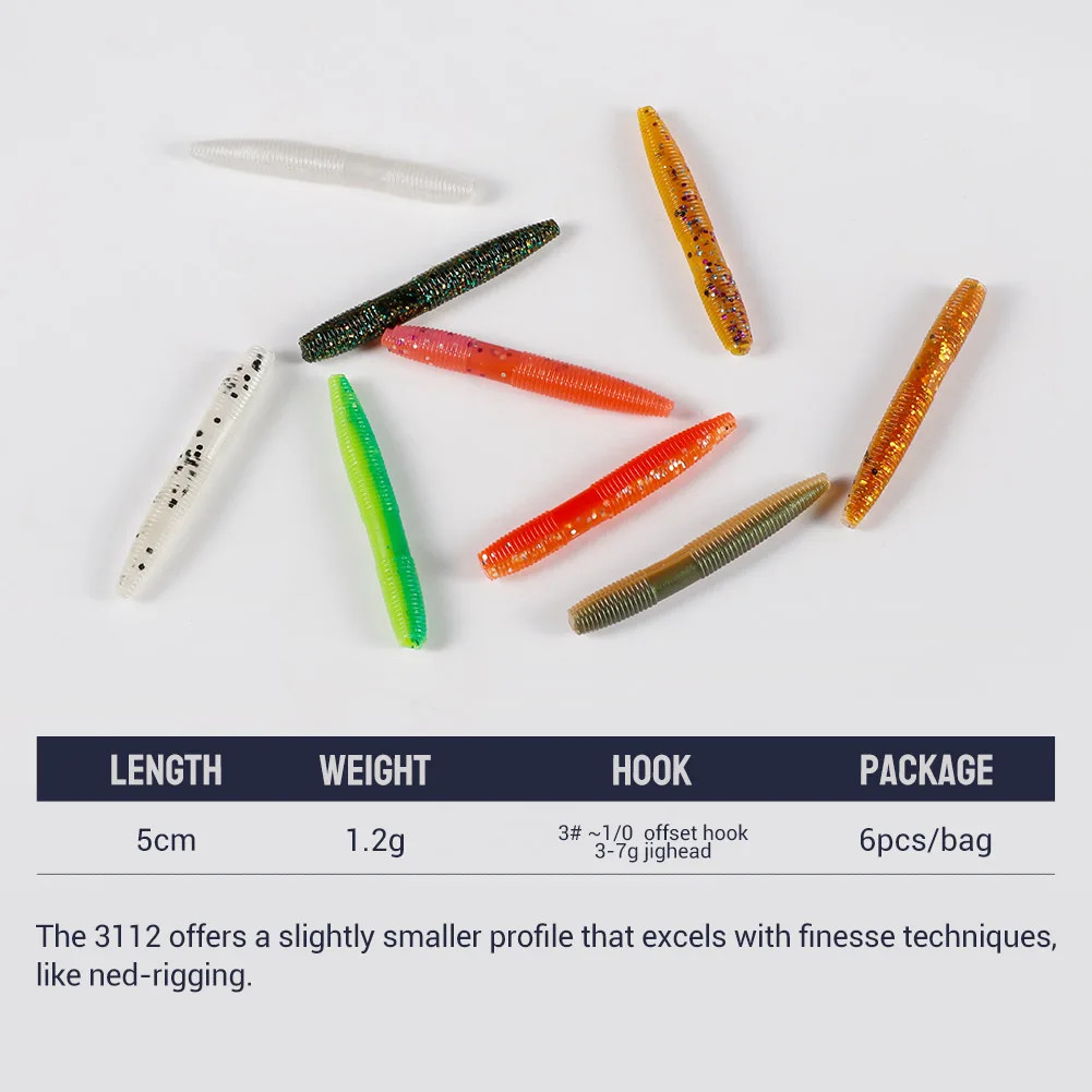 NOEBY Silicone Soft Plastic Lure for Freshwater 、 Saltwater ABS Pencil Lure - view 5