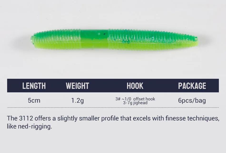 NOEBY Silicone Soft Plastic Lure for Freshwater 、 Saltwater ABS Pencil Lure - view 9