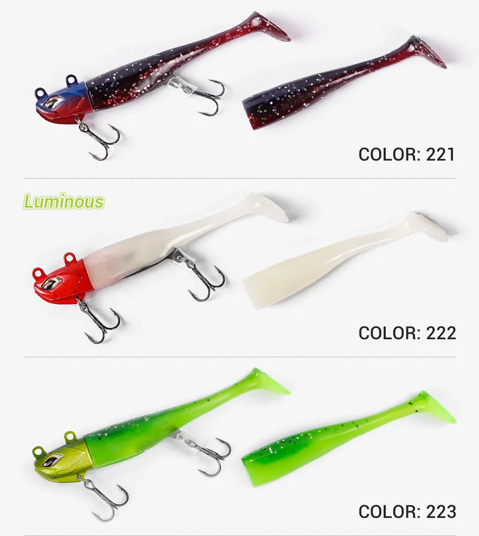 CHEERY 21g/28g Soft Fishing Bait, , Plastic Bass Leurre Souple ABS Pencil Lure - view 12