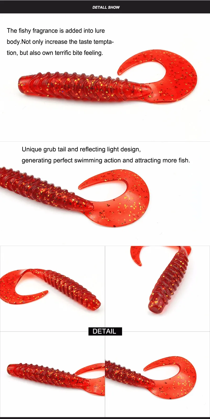 NOEBY Soft Fishing Bait Bags Plastic ABS Pencil Lure - view 1