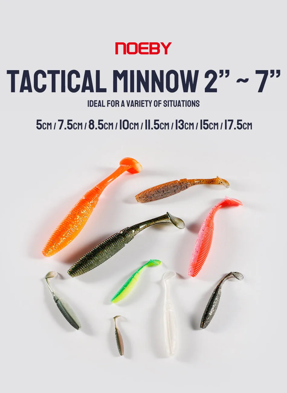 Noeby 7.5cm/4g Soft Lure Fishing Bait Plastic Bass Swimbait ABS Pencil Lure - view 8