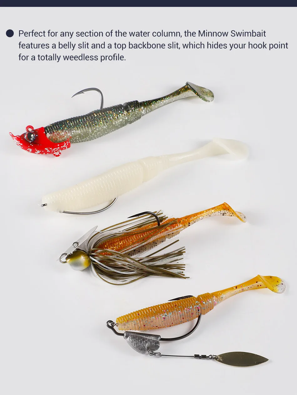 Noeby 7.5cm/4g Soft Lure Fishing Bait Plastic Bass Swimbait ABS Pencil Lure - view 12