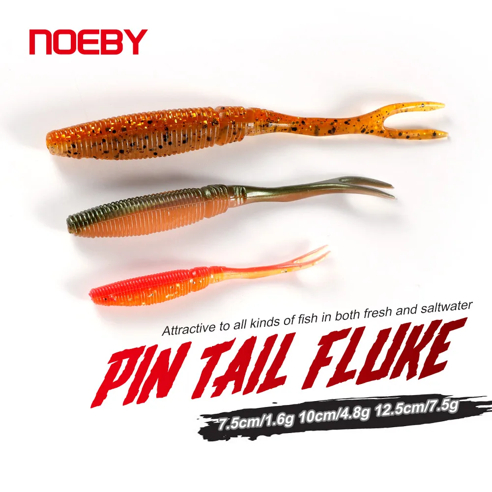 NOEBY 12.5 cm 7.5 g Fishing Bait Soft Worm Plastic Bass