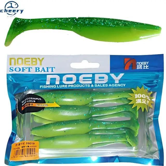 CHEERY PVC Soft Lure Fishing Bait, for Salmon, 4, , Reservoir Pond