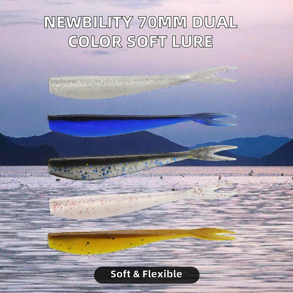 Newbility 70mm 1.2g Soft Fishing Bait Silicone Saltwater Marlin ABS Pencil Lure - view 12
