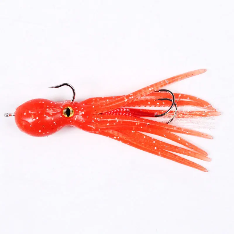 110 mm 21 g Luminous Silicone Artificial Squid Octopus Hooks for Soft Lure ABS Pencil Lure - view 4