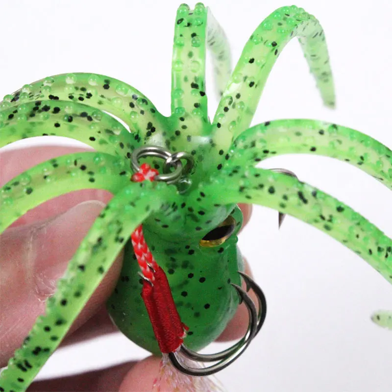 110 mm 21 g Luminous Silicone Artificial Squid Octopus Hooks for Soft Lure ABS Pencil Lure - view 12