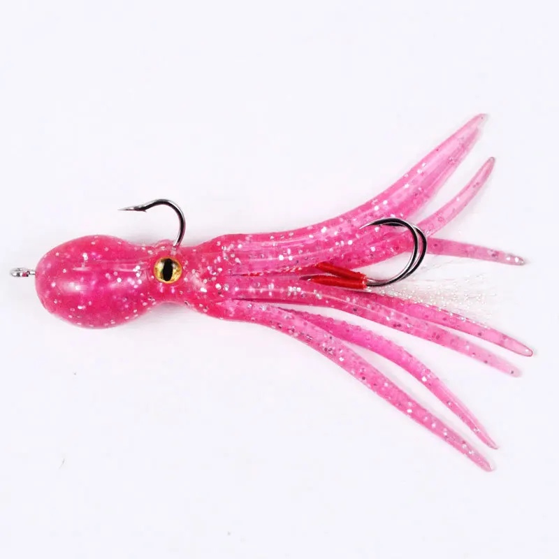 110 mm 21 g Luminous Silicone Artificial Squid Octopus Hooks for Soft Lure ABS Pencil Lure - view 15