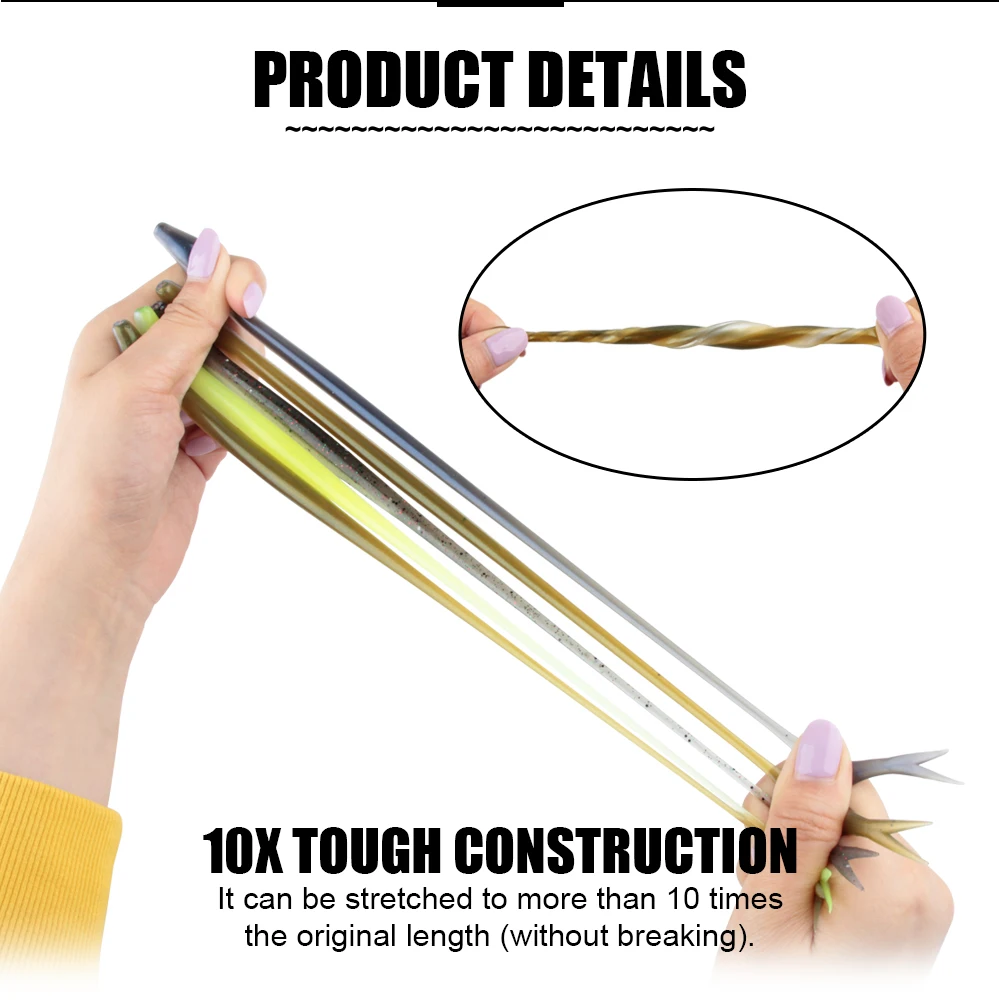 Cheery TPR Fishing Bait Soft Lure 10 Artificial Bass 、 、 ABS Pencil Lure - view 3