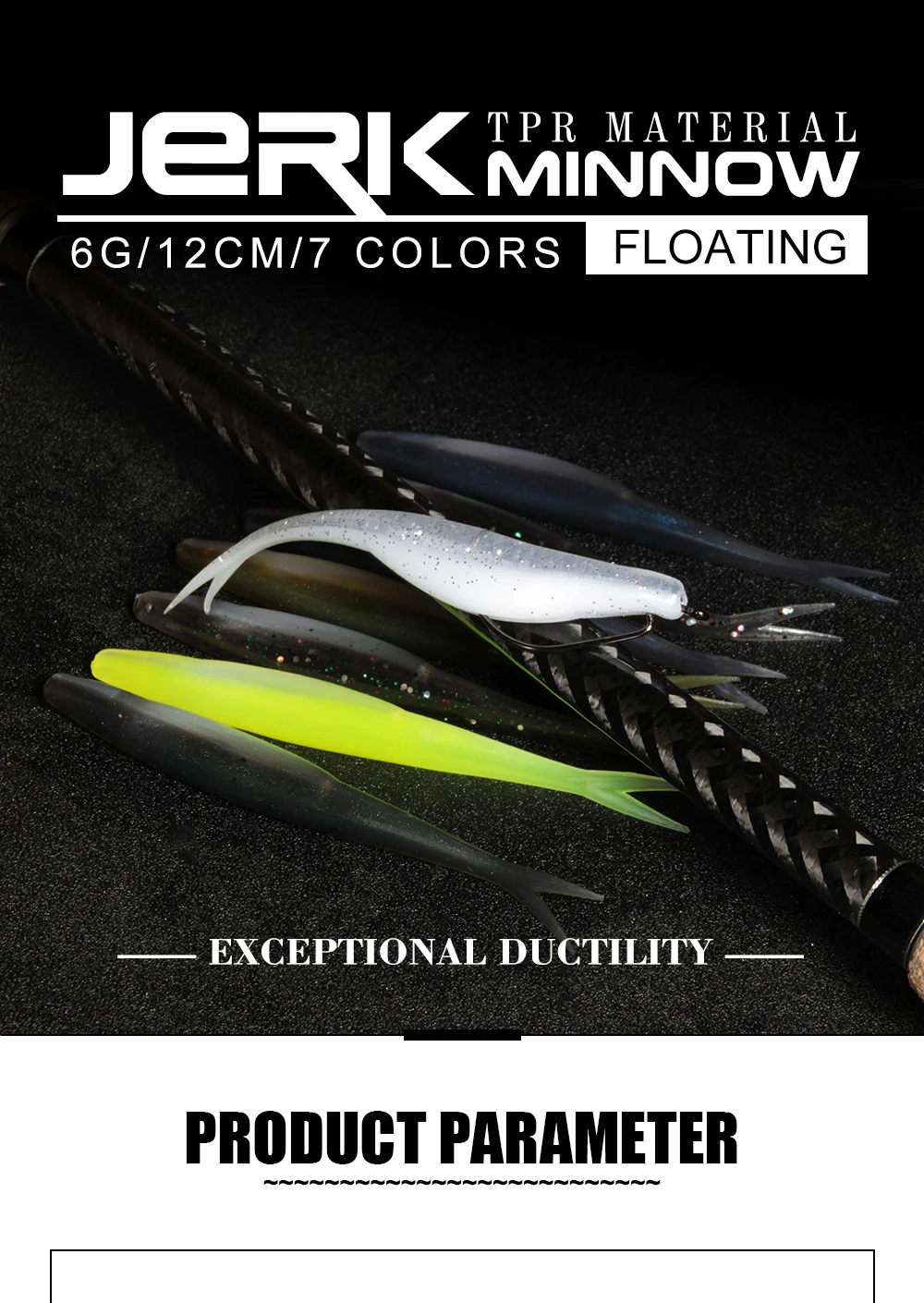 Cheery TPR Fishing Bait Soft Lure 10 Artificial Bass 、 、 ABS Pencil Lure - view 6