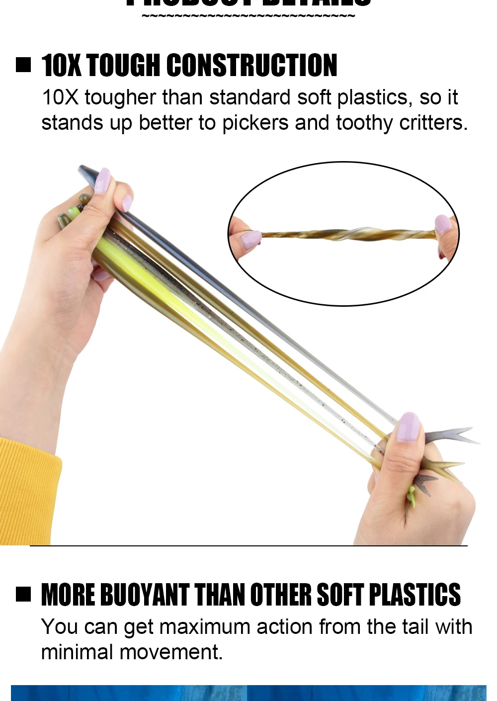 Cheery TPR Fishing Bait Soft Lure 10 Artificial Bass 、 、 ABS Pencil Lure - view 8