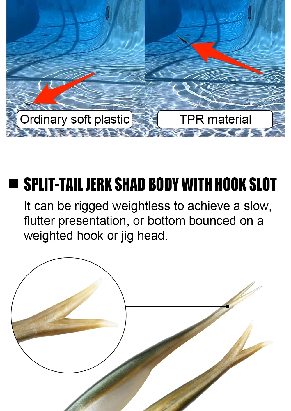 Cheery TPR Fishing Bait Soft Lure 10 Artificial Bass 、 、 ABS Pencil Lure - view 9