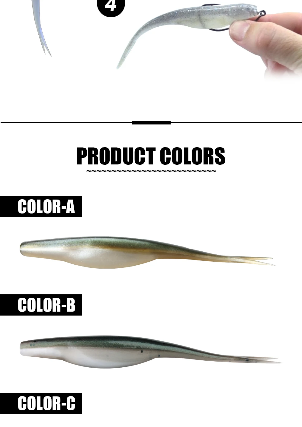 Cheery TPR Fishing Bait Soft Lure 10 Artificial Bass 、 、 ABS Pencil Lure - view 11